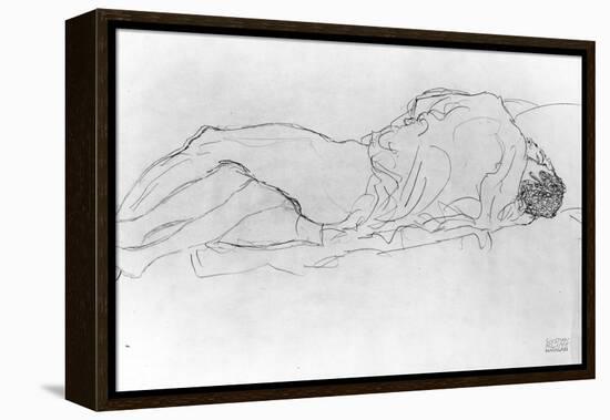 Couple in Bed, c.1915-Gustav Klimt-Framed Premier Image Canvas