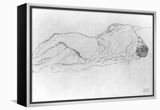 Couple in Bed, c.1915-Gustav Klimt-Framed Premier Image Canvas