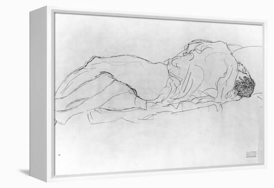 Couple in Bed, c.1915-Gustav Klimt-Framed Premier Image Canvas