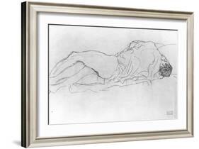 Couple in Bed, c.1915-Gustav Klimt-Framed Giclee Print