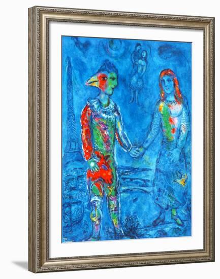 Couple in Blue-Marc Chagall-Framed Collectable Print