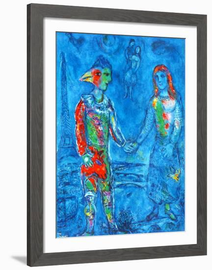 Couple in Blue-Marc Chagall-Framed Collectable Print