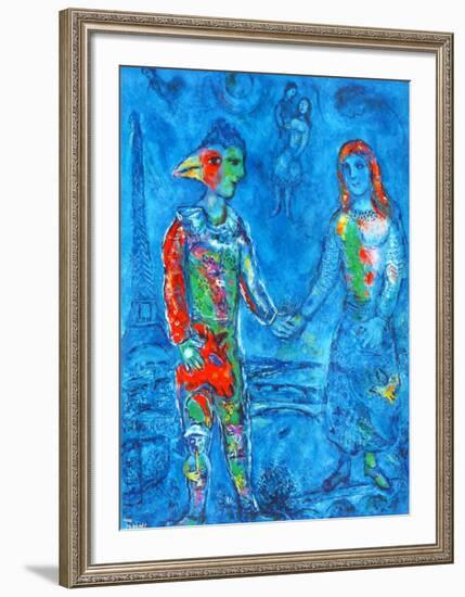 Couple in Blue-Marc Chagall-Framed Collectable Print