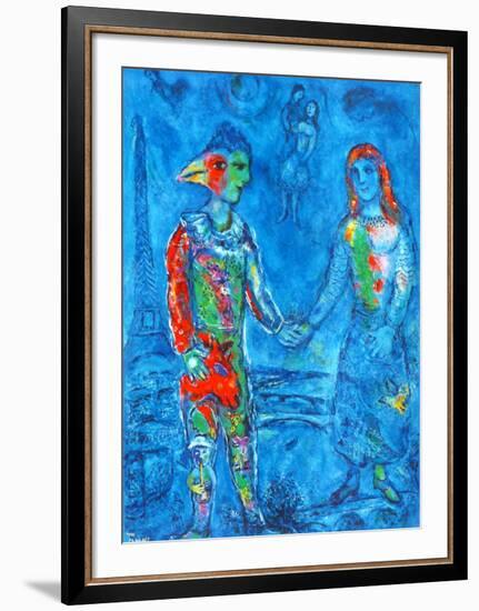 Couple in Blue-Marc Chagall-Framed Collectable Print