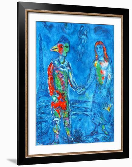 Couple in Blue-Marc Chagall-Framed Collectable Print