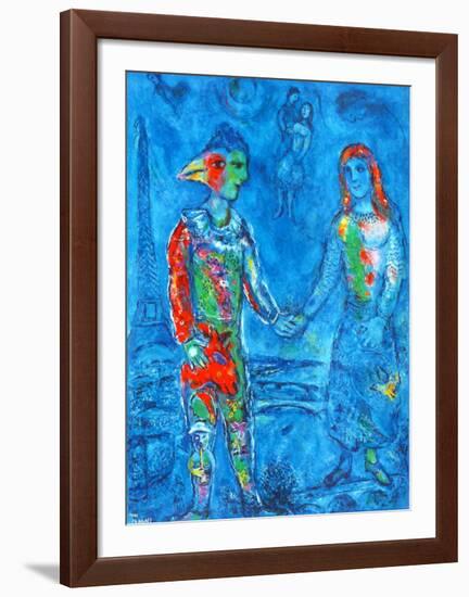 Couple in Blue-Marc Chagall-Framed Collectable Print