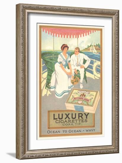 Couple in Cigarette Advertisement-null-Framed Giclee Print