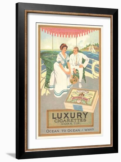 Couple in Cigarette Advertisement-null-Framed Giclee Print