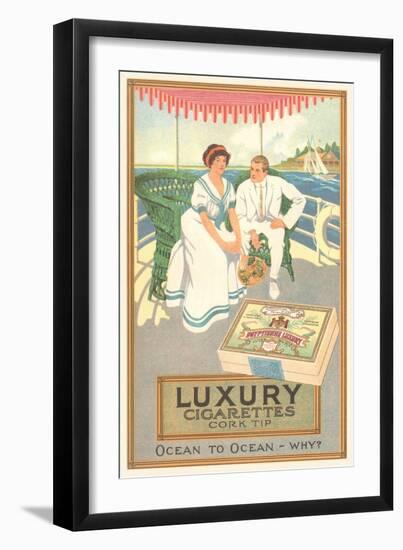 Couple in Cigarette Advertisement-null-Framed Giclee Print