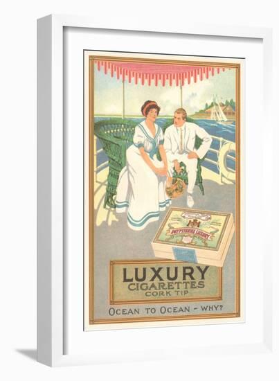 Couple in Cigarette Advertisement-null-Framed Giclee Print