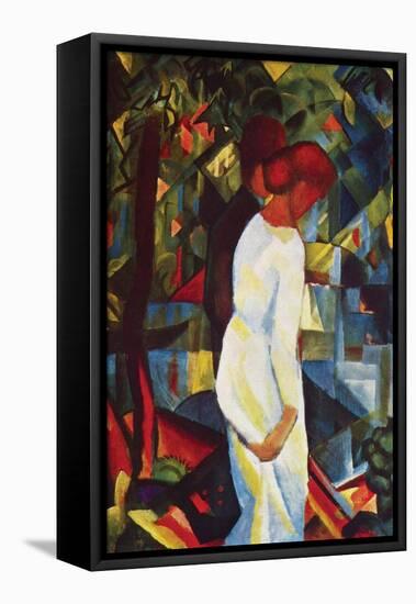 Couple in Forest-Auguste Macke-Framed Stretched Canvas