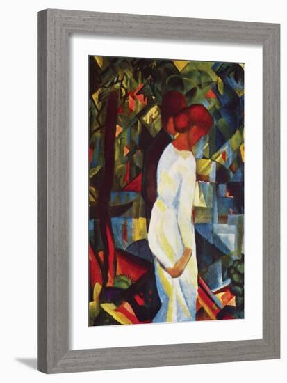 Couple in Forest-Auguste Macke-Framed Art Print