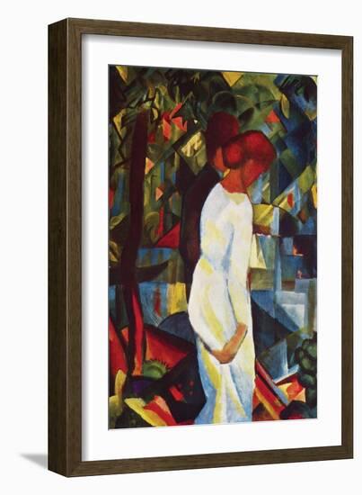 Couple in Forest-Auguste Macke-Framed Art Print