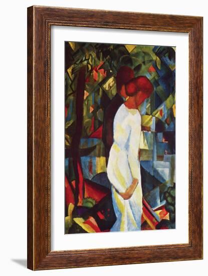 Couple in Forest-Auguste Macke-Framed Art Print