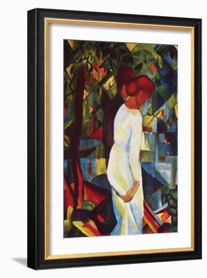 Couple in Forest-Auguste Macke-Framed Art Print