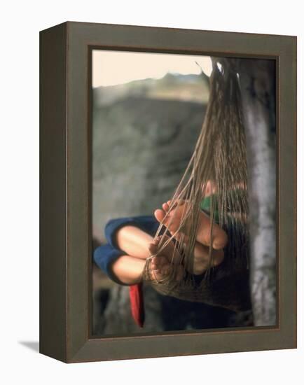 Couple in Hammock at Woodstock-Bill Eppridge-Framed Premier Image Canvas