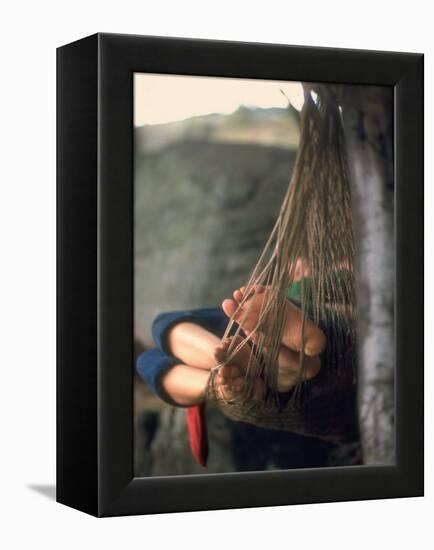 Couple in Hammock at Woodstock-Bill Eppridge-Framed Premier Image Canvas