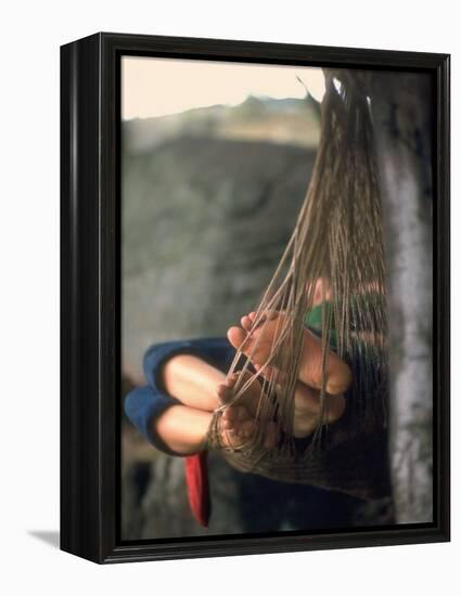 Couple in Hammock at Woodstock-Bill Eppridge-Framed Premier Image Canvas