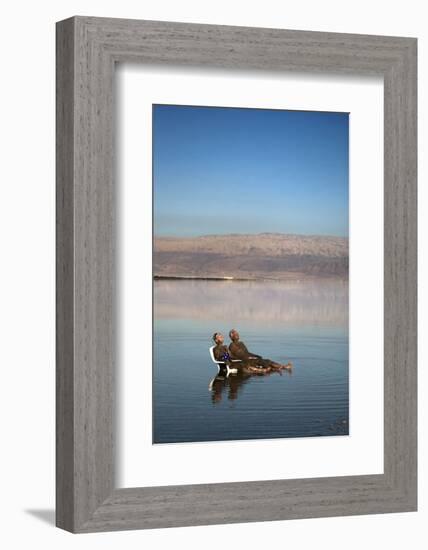 Couple in Healing Mud, Dead Sea, Israel-David Noyes-Framed Photographic Print