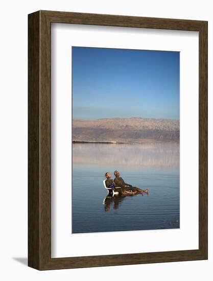 Couple in Healing Mud, Dead Sea, Israel-David Noyes-Framed Photographic Print