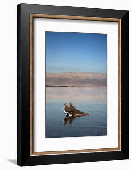 Couple in Healing Mud, Dead Sea, Israel-David Noyes-Framed Photographic Print