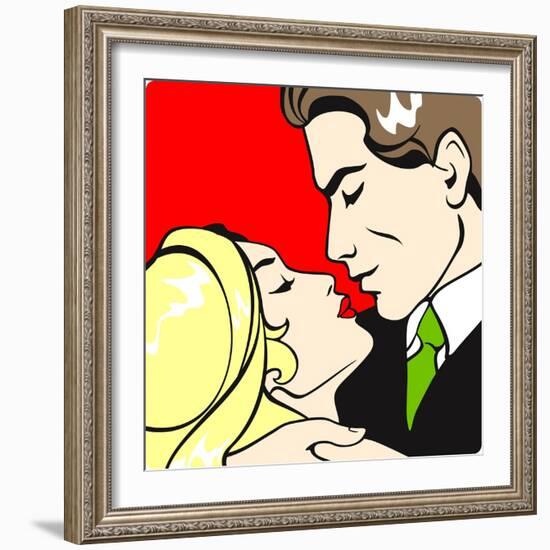 Couple in Love-Alena Kozlova-Framed Art Print