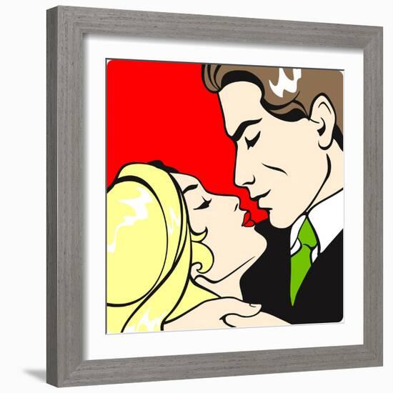 Couple in Love-Alena Kozlova-Framed Art Print