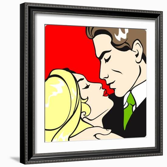 Couple in Love-Alena Kozlova-Framed Art Print