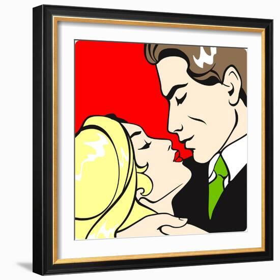 Couple in Love-Alena Kozlova-Framed Art Print