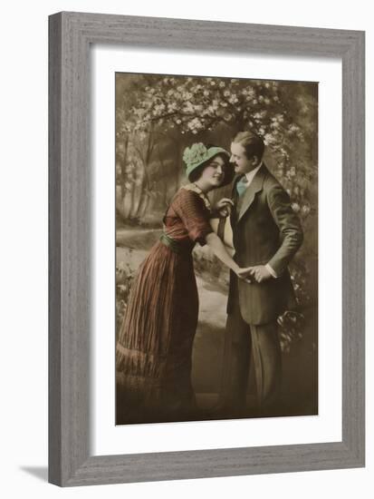 Couple in Springtime-null-Framed Giclee Print