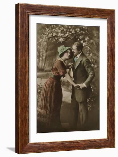 Couple in Springtime-null-Framed Giclee Print