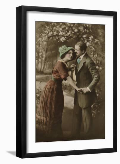 Couple in Springtime-null-Framed Giclee Print