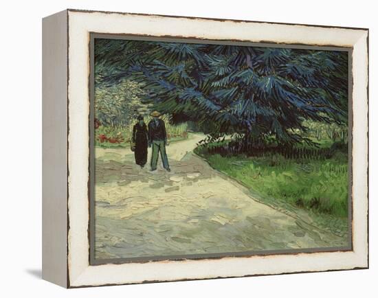 Couple in the Park, Arles, c.1888-Vincent van Gogh-Framed Premier Image Canvas