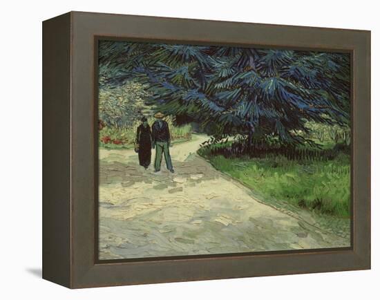Couple in the Park, Arles, c.1888-Vincent van Gogh-Framed Premier Image Canvas