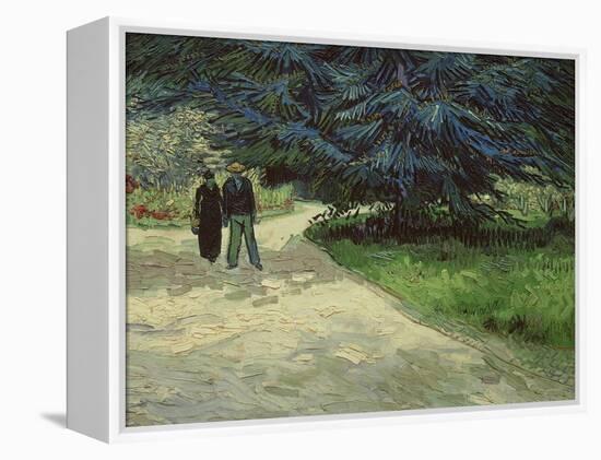 Couple in the Park, Arles, c.1888-Vincent van Gogh-Framed Premier Image Canvas