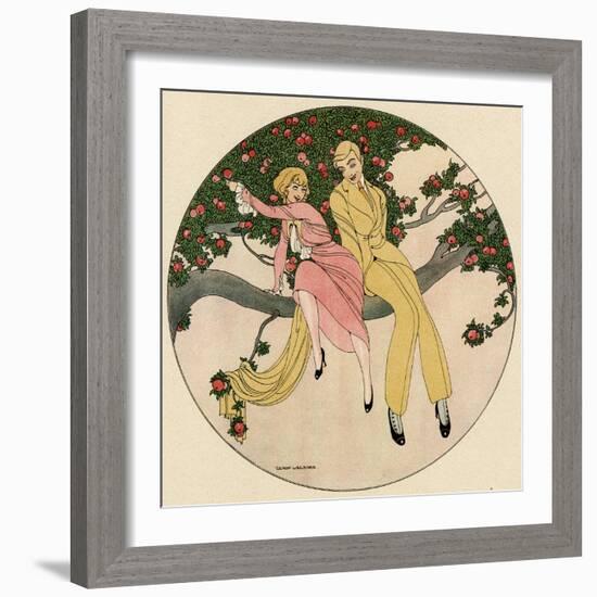 Couple in Tree 1914-Gerda Wegener-Framed Photographic Print