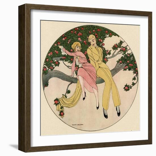 Couple in Tree 1914-Gerda Wegener-Framed Photographic Print