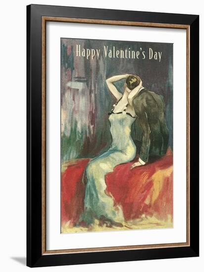 Couple Kissing on Bed-null-Framed Art Print