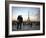 Couple Look Towards the Eiffel Tower, Paris, France, Europe-Andrew Mcconnell-Framed Photographic Print