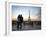 Couple Look Towards the Eiffel Tower, Paris, France, Europe-Andrew Mcconnell-Framed Photographic Print