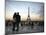 Couple Look Towards the Eiffel Tower, Paris, France, Europe-Andrew Mcconnell-Mounted Photographic Print