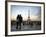 Couple Look Towards the Eiffel Tower, Paris, France, Europe-Andrew Mcconnell-Framed Photographic Print