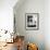 Couple Looking at Geyser Old Faithful at Yellowstone National Park-Alfred Eisenstaedt-Framed Photographic Print displayed on a wall