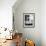 Couple Looking at Geyser Old Faithful at Yellowstone National Park-Alfred Eisenstaedt-Framed Photographic Print displayed on a wall