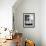 Couple Looking at Geyser Old Faithful at Yellowstone National Park-Alfred Eisenstaedt-Framed Photographic Print displayed on a wall