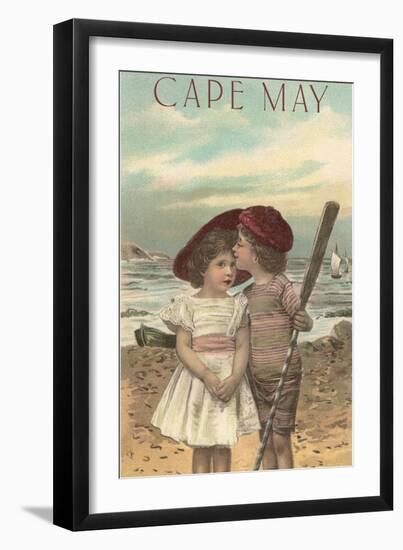 Couple of Kids, Cape May, New Jersey-null-Framed Art Print
