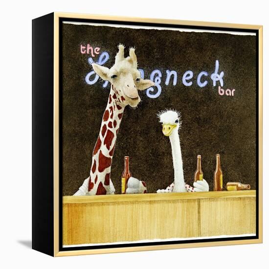 Couple of Longnecks-Will Bullas-Framed Premier Image Canvas