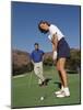 Couple on the Golf Cource-Chris Trotman-Mounted Photographic Print