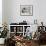 Couple Reading Newspaper at Breakfast Table-null-Framed Photo displayed on a wall