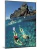 Couple Snorkeling-Amos Nachoum-Mounted Photographic Print